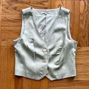 NWT Madewell Linen Tailored Vest